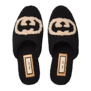 Gucci Interlocking-G textured slippers